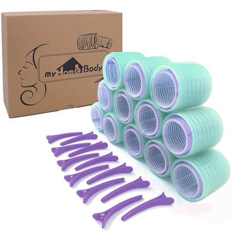 Self Grip Hair Rollers, 2 Sizes, Extra Large and Jumbo Hair Curlers ...