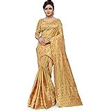 Buy S Kiran's Women's Khadi Art Silk Saree With Unstitched Blouse Piece ...
