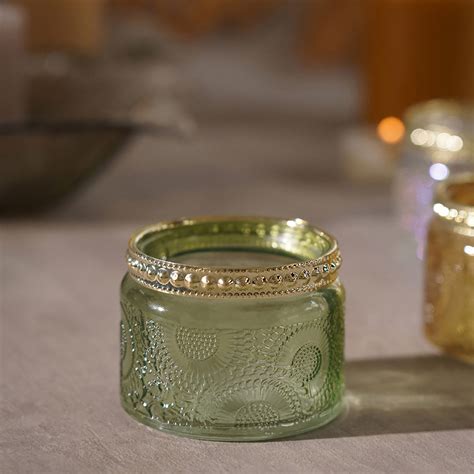 Buy Pure Home + Living Armin Green Tea-Light Holder (Set of 4) Online