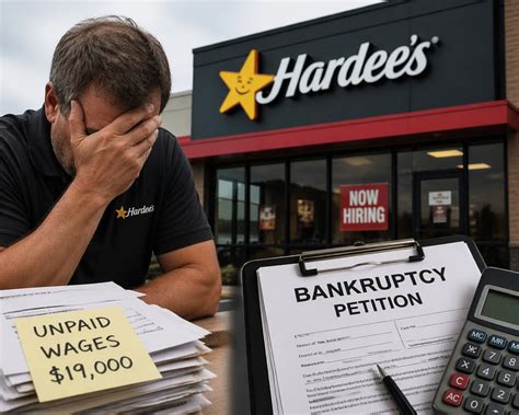 Hardee’s Franchisee Files for Bankruptcy, Owning $19K in Wages