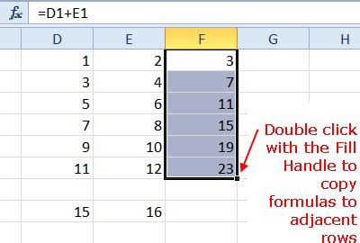 Image result for Excel Fill Down Command