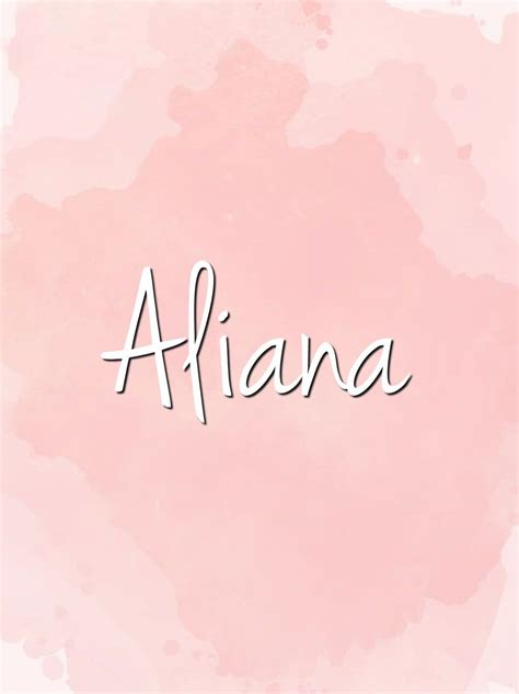Aliana - Meaning: Noble, Gracious