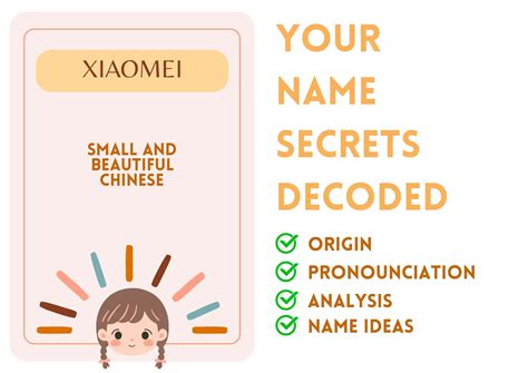 Xiaomei - Buddhism Girl Name Meaning and Pronunciation