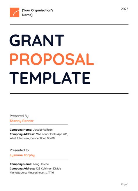 Sample Grant Proposal Templates Grant Proposal Sample Free Download
