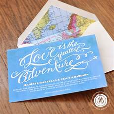 Themed Wedding Invitation by Margotmadison Travel Themed Wedding Invitation Themed Wedding Invitation