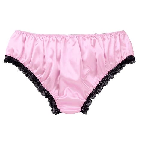 Buy Men's Feminine Panties Silky Satin Lingerie Sissy Knickers Panties ...