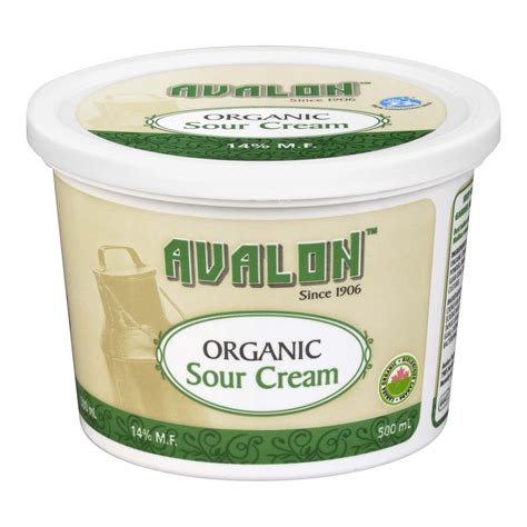 Avalon Organic Sour Cream, 500ml - 6/cs - Mainland Fresh Distribution