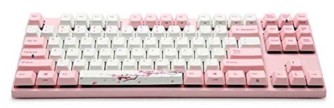 Varmilo MA87M Sakura White LED TKL Dye Sub PBT Mechanical Keyboard ...