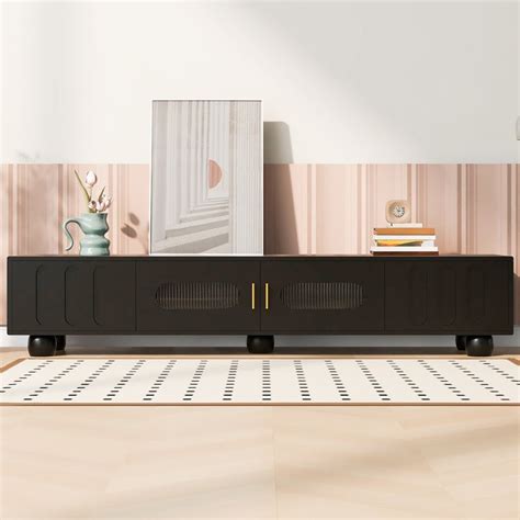Heera Moti | Stic TV Stand | Black | Large