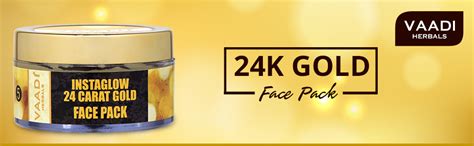 Vaadi Herbals 24 Carat Gold Face Pack, Vitamin E and Lemon Peel, 70g ...