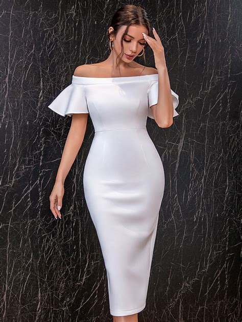 White Club Dress, White Dress Formal, White Dress Party, Short White ...