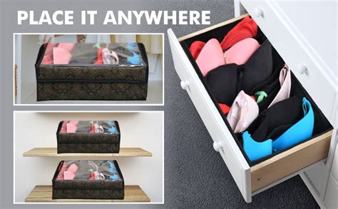 Yellow Weaves Undergarments Organizer/Foldable Storage Box for drawers ...