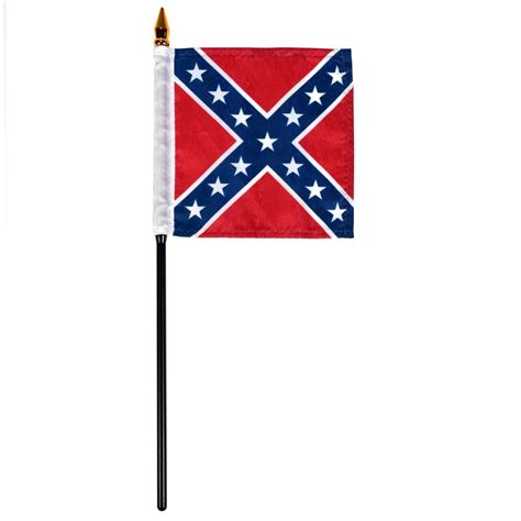 Confederate Battle 4in x 4in Polyester Stick Flag – United States Flag ...