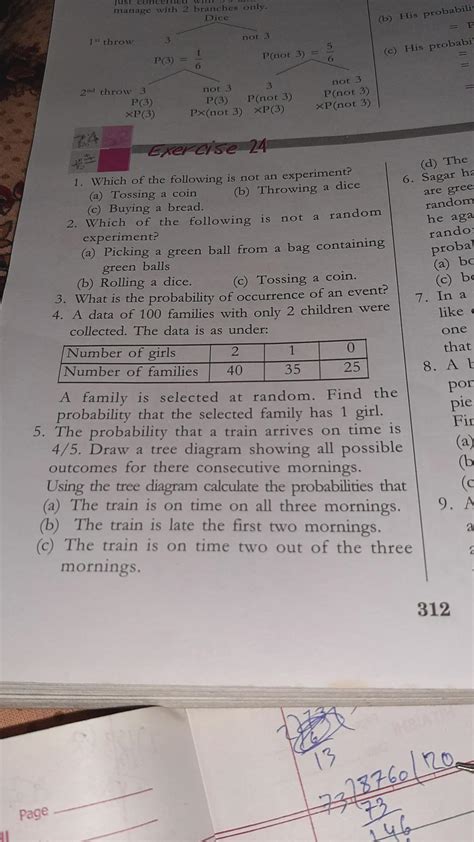 what is the probability of occurrence of an event. Explain each step.3 ...
