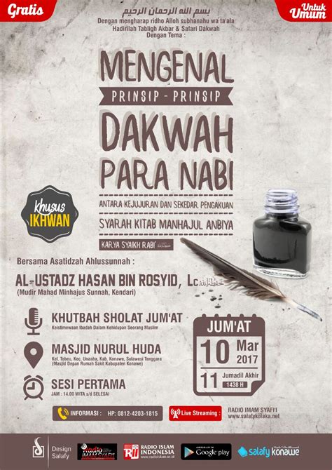 Dauroh Unaaha tgl 11 Jamadil Akhir : Mengenal PRINSIP-PRINSIP DAKWAH ...