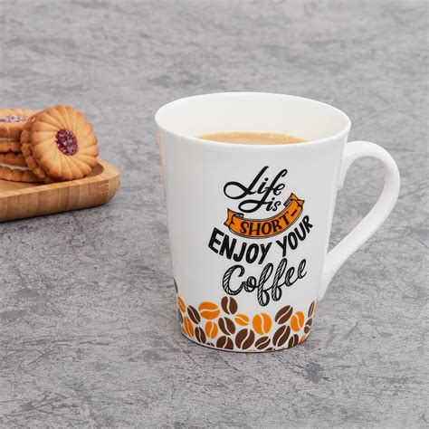 Buy Corsica Oxford Bone China Coffee Mug - 340ml from Corsica by Home ...