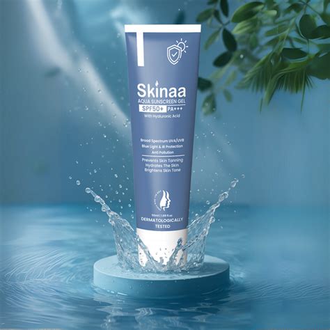 Skinaa Aqua SPF 50+ PA+++ Sunscreen Gel with Hyaluronic Acid | 50 ml
