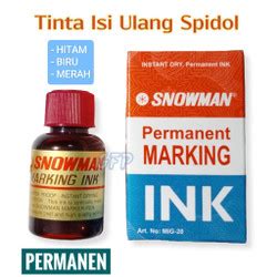 Jual Isi Ulang Tinta Permanen/Refill Ink Spidol Snowman Permanen ...