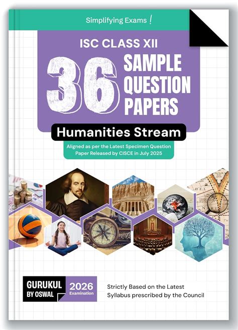 Gurukul By Oswal 36 Sample Question Papers ISC Humanities Stream Class ...
