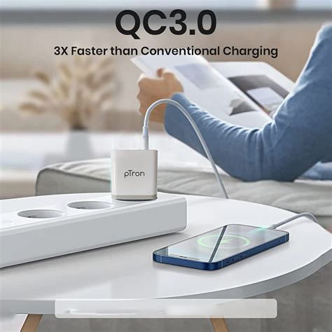 pTron Volta Elite QC3.0 18W USB Smart Charger, Made in India, BIS Cert ...