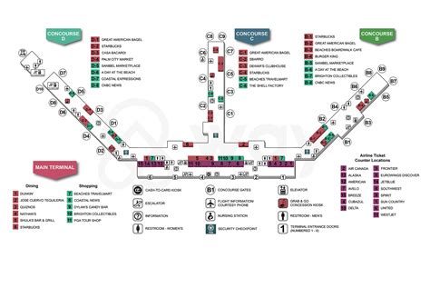 Southwest Florida International Airport Map – RSW Map