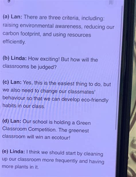 Giải quyết:9 (a) Lan: There are three criteria, including: raising ...