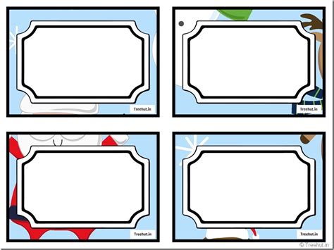 Free Christmas Gift Tags, Student Desk Name Plates, Labels, 51 DIY Crafts