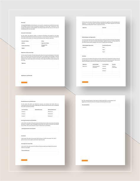 Image result for Lesson Outline Example