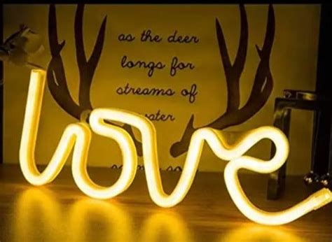 Customize Your Love Word Neon Light Sign Today! | The Seven Colours