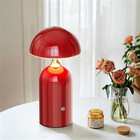 NEWFLY Cute Table Lamp for Bedroom, Large Tomato Bedside Nightstand ...