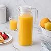 Buy CPENSUS 1100ML Sophisticated Glass Water jug with Lid, for Juice ...