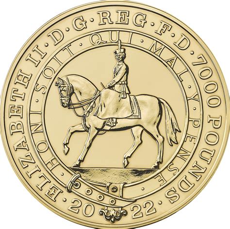 7000 Pounds - Elizabeth II (Platinum Jubilee; Gold Proof) - United ...