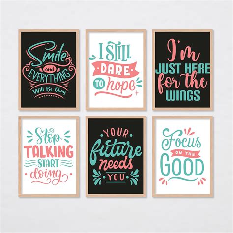 BANGERZ Motivational Quotes Wall Frames Posters For Office Study Living ...