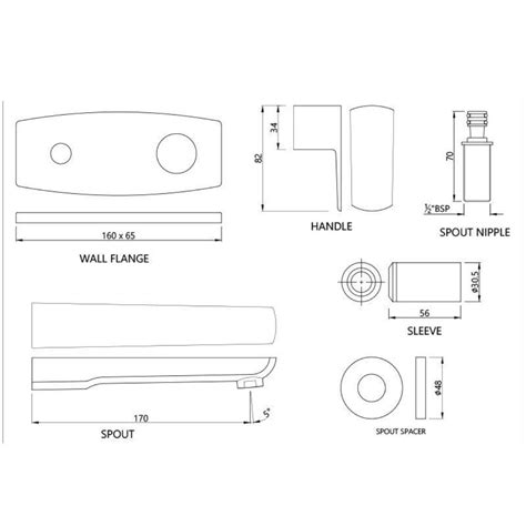 Jaquar Wall Mounted Basin Tap Kubix Prime KUP-ABR-35441KPM - Antique ...