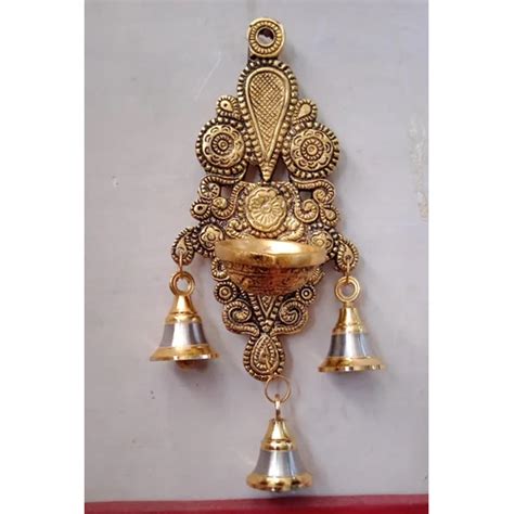 Wall Mount Brass Hanging Diya Elegant Design at an Attractive Price