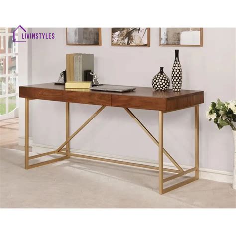 Semyon Solid Wood Study Table for Students – LivIn Styles