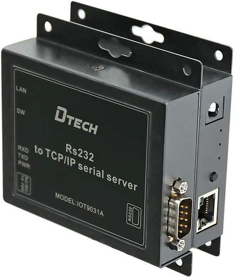 Buy DTECH 1 Port Serial to Ethernet Converter Adapter RS232 to TCP IP ...