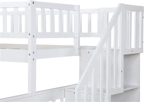 Merax Twin-Over-Full Stairway Bunk Bed for Kids, India | Ubuy