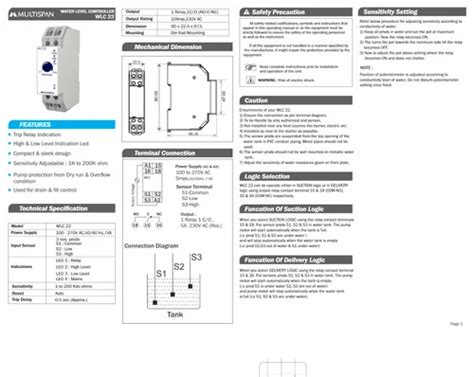 Water Level Controller - Float Switch Fluid Level Controller Trader ...