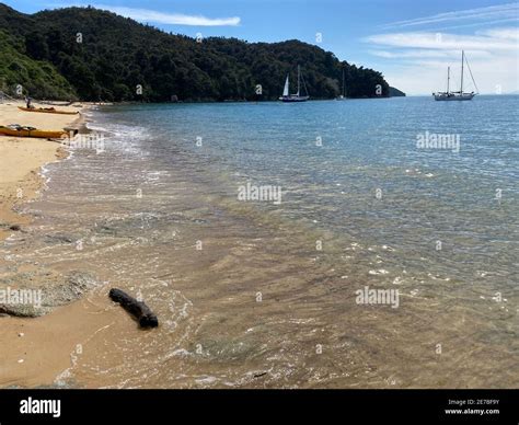 Beautiful scenery in the Abel Tasman National Park, Nelson region, New ...