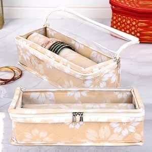 Kuber Industries Rectangular Pack of 2 Bangle Box | Single Rod Chudi ...