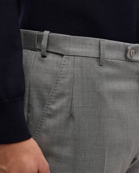 Brioni Men's Wool Sharkskin Pants | Neiman Marcus