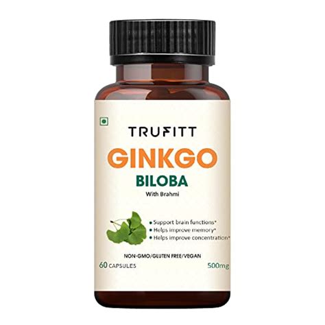 Trufitt Ginkgo Biloba & Brahmi, For Healthy Brain, Better Memory ...