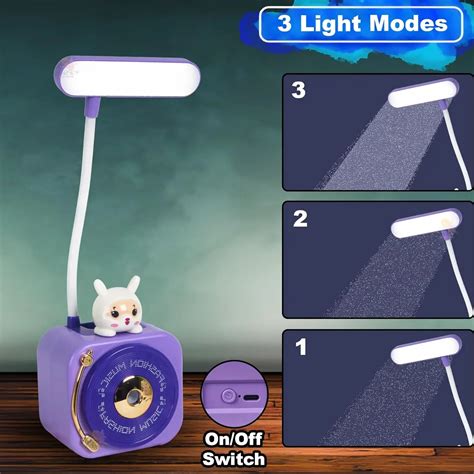 Desk lamp for Kids - Plastic 3-in-1 LED Desk Lamp Pen Holder
