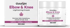 Glutalight Elbow & Knee Lightening Cream with Glutathione, Arbutin ...