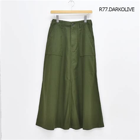 orSlow オアスロウ ファティーグ スカート U.S.ARMY FATIGUE SKIRT 00-4204-R77 レディース【送料無料 ...