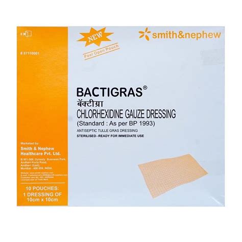 Bactigras Dressing Bandage 10cm x 10cm