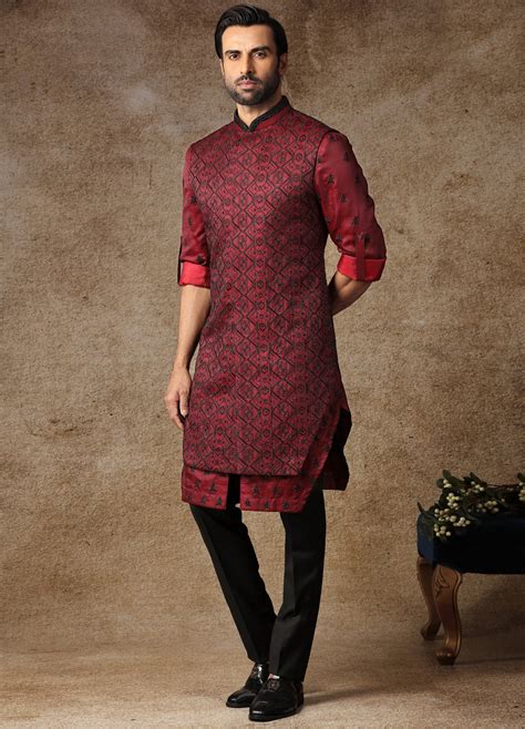 Sangria Embroidered Kurta Alika Set – KORANM