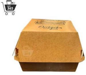Dot365 Burger Box Cardboard BURGER PACKING Packaging Box Price in India ...