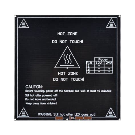 BIQU 214214mm MK2B Heated Bed with Led Resistor India | Ubuy
